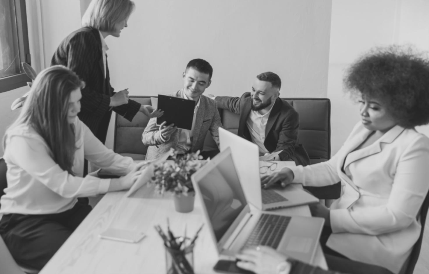 Students learning trading fundamentals in an interactive classroom environment